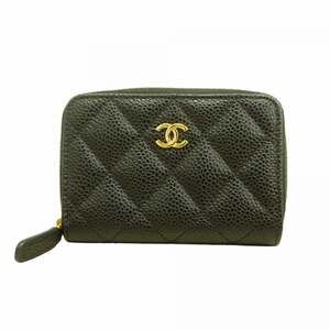 CHANEL Black Caviar Leather Wallet